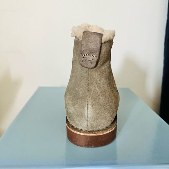 SEYCHELLES Pool Cozy Suede Fur Bootie, Ankle Bootie, Tan/Brown, Size 10, NWT - Picture 8 of 15